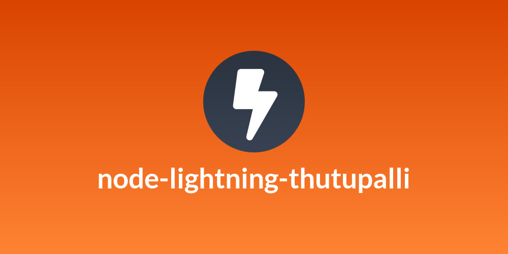 node-lightning-thutupalli