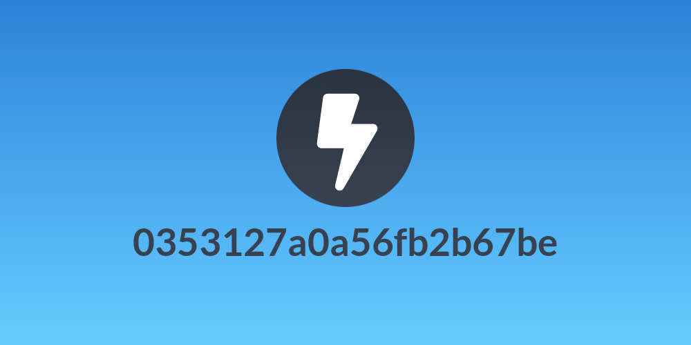 0353127a0a56fb2b67be