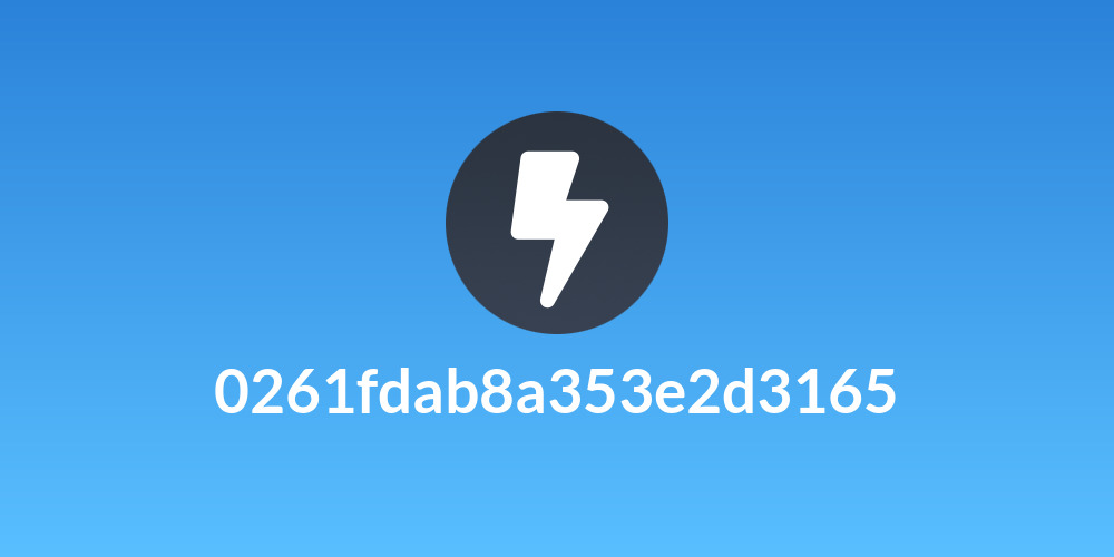 0261fdab8a353e2d3165