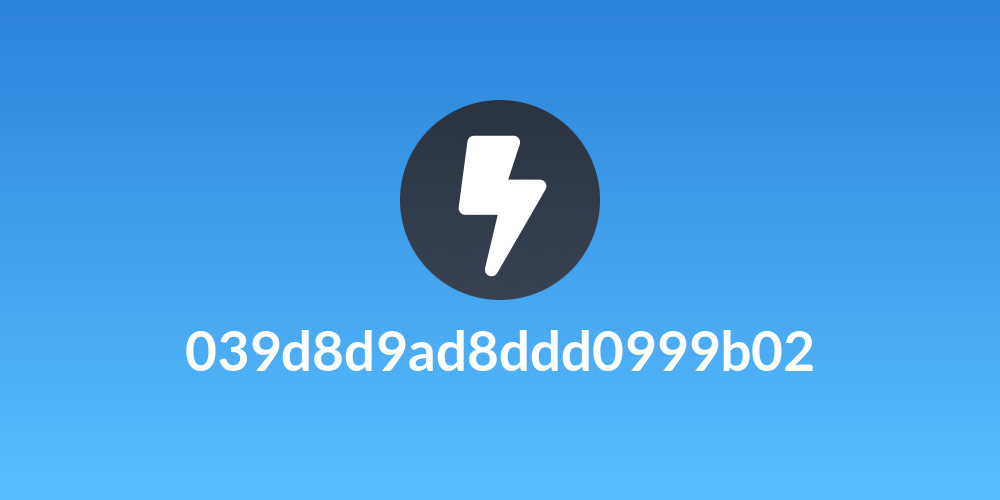 039d8d9ad8ddd0999b02