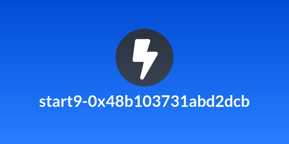 start9-0x48b103731abd2dcb