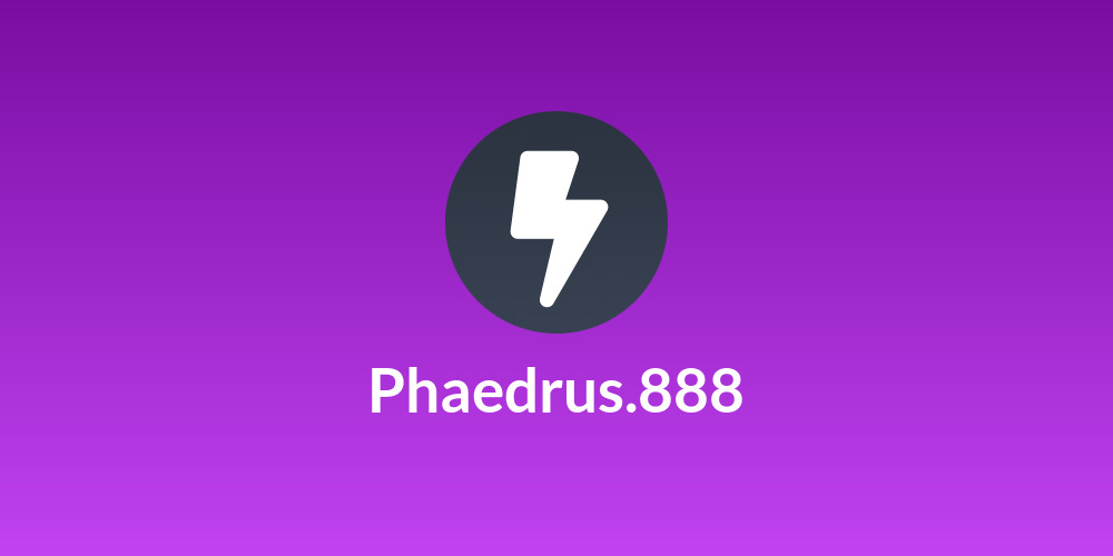Phaedrus.888💸