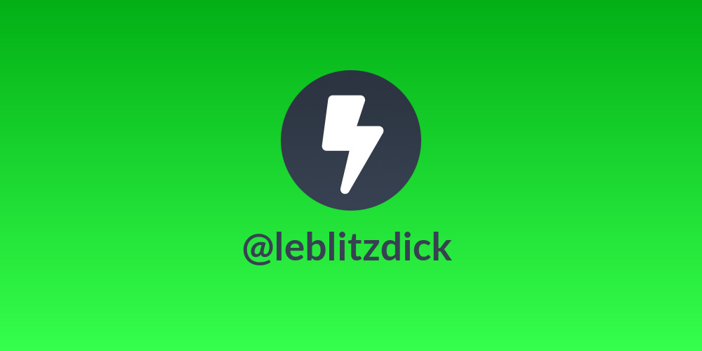 ⚡ @leblitzdick ⚡