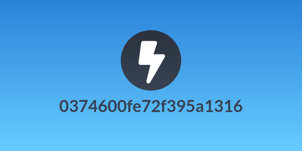 0374600fe72f395a1316