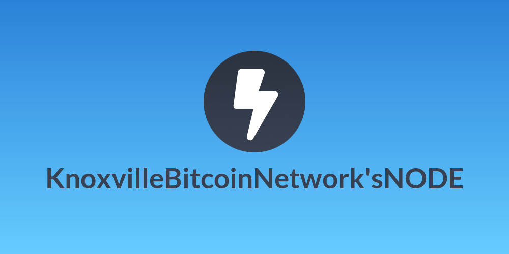 KnoxvilleBitcoinNetwork'sNODE