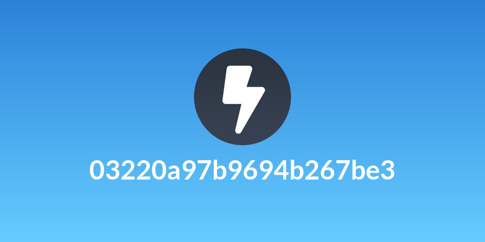 03220a97b9694b267be3