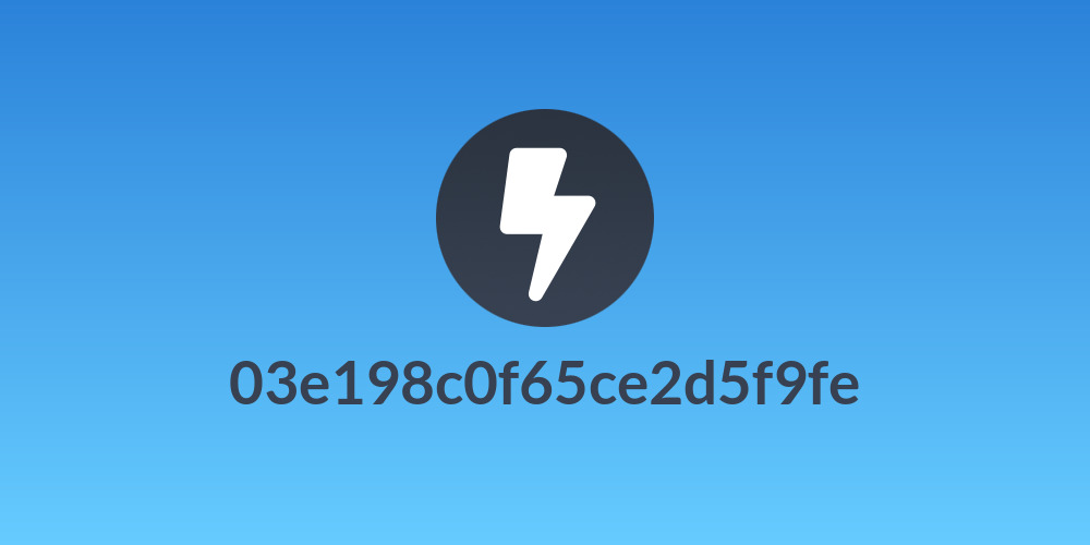 03e198c0f65ce2d5f9fe