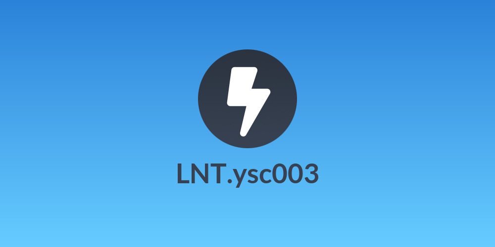 LNT.ysc003