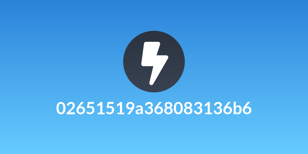 02651519a368083136b6