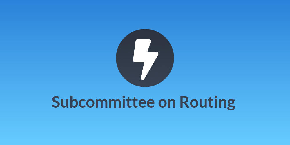 Subcommittee on Routing 📜⚡