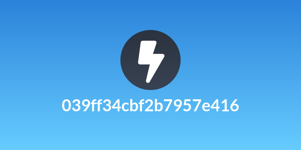 039ff34cbf2b7957e416