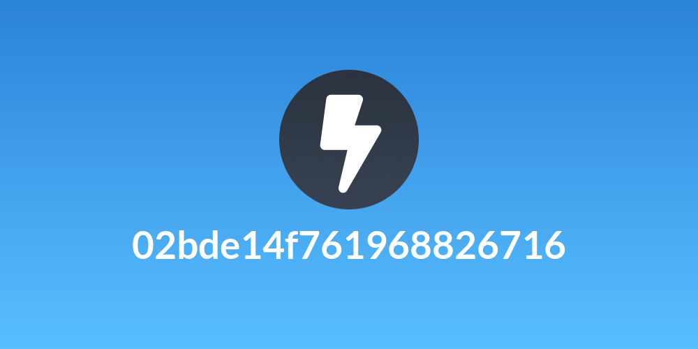 02bde14f761968826716