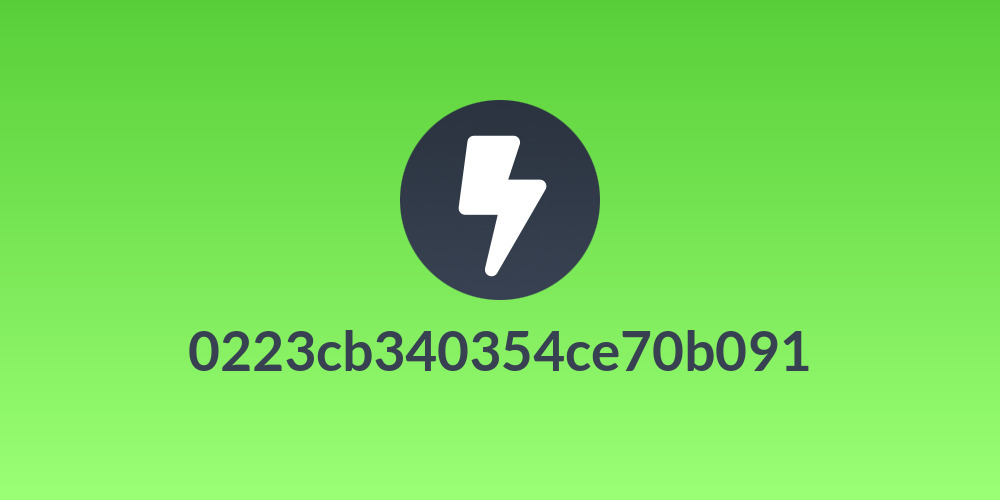 0223cb340354ce70b091