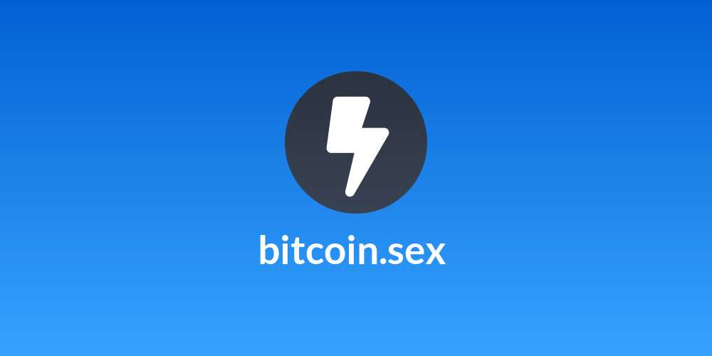 bitcoin.sex ⚡⚡