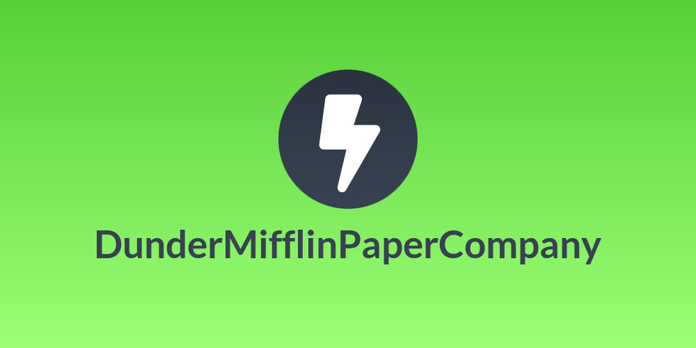 DunderMifflinPaperCompany