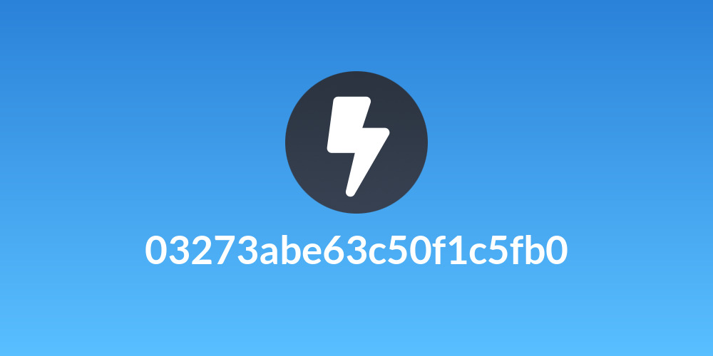 03273abe63c50f1c5fb0