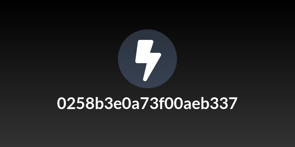 0258b3e0a73f00aeb337
