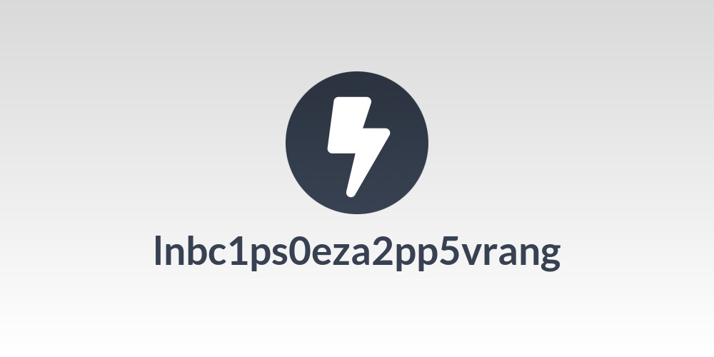 lnbc1ps0eza2pp5vrang