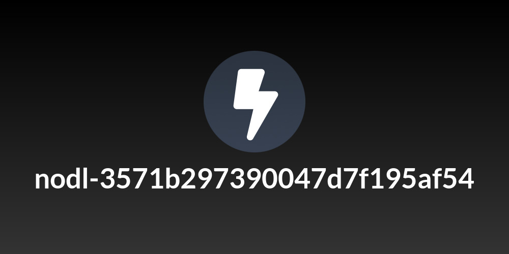 nodl-3571b297390047d7f195af54