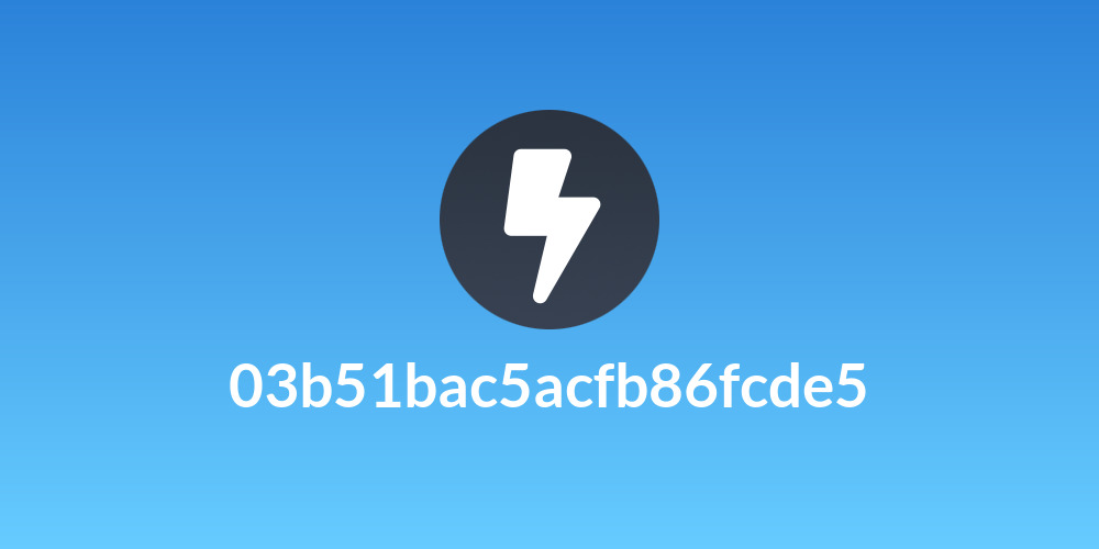 03b51bac5acfb86fcde5