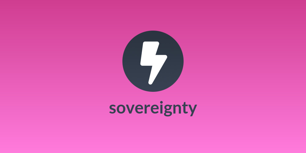 sovereignty
