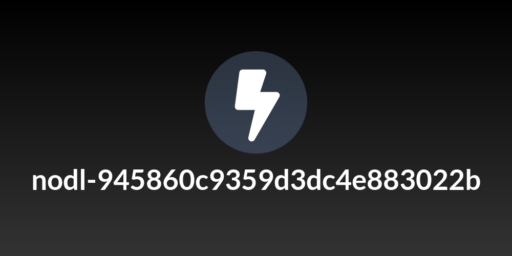 nodl-945860c9359d3dc4e883022b