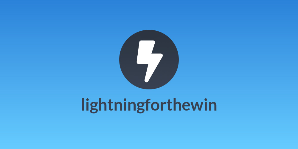 lightningforthewin