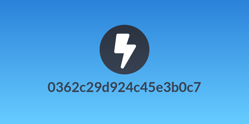 0362c29d924c45e3b0c7