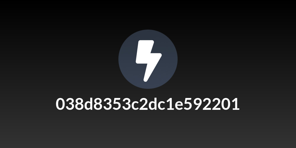 038d8353c2dc1e592201