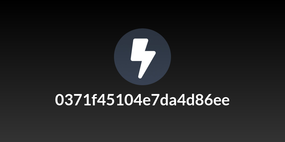 0371f45104e7da4d86ee