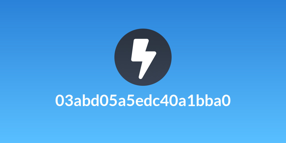 03abd05a5edc40a1bba0