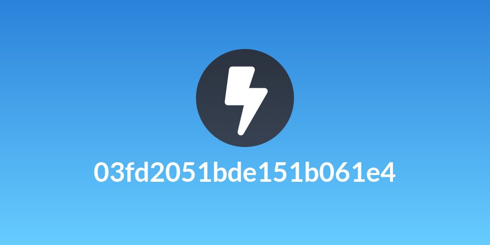 03fd2051bde151b061e4