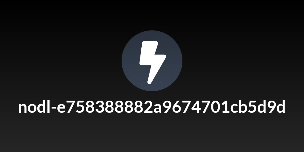 nodl-e758388882a9674701cb5d9d
