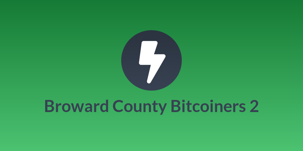 Broward County Bitcoiners 2