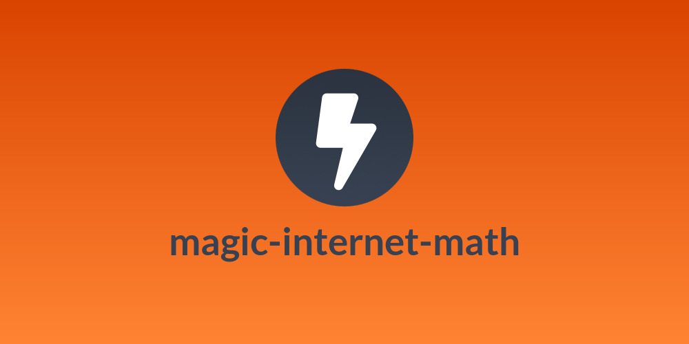 magic-internet-math