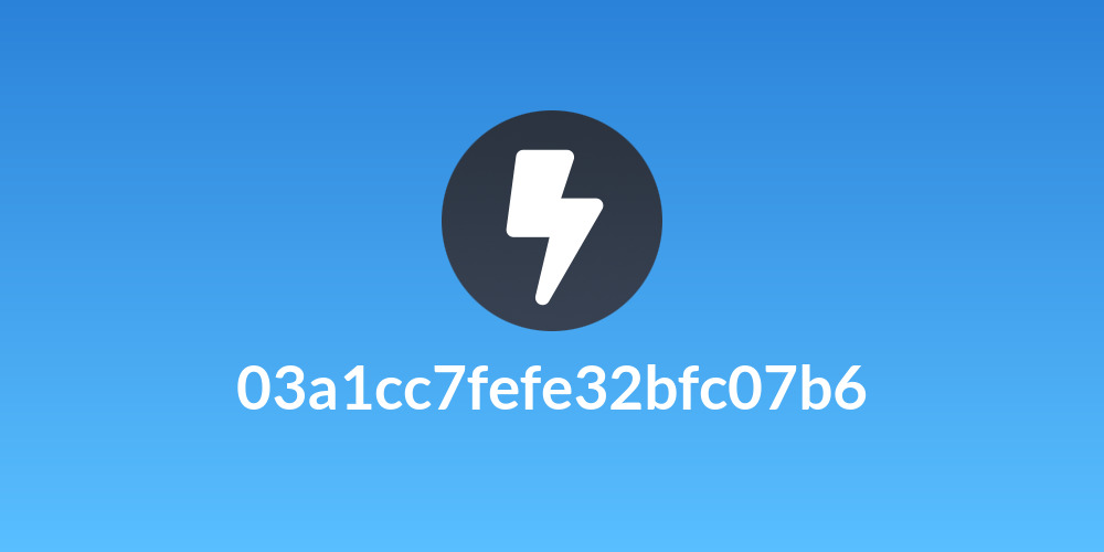 03a1cc7fefe32bfc07b6