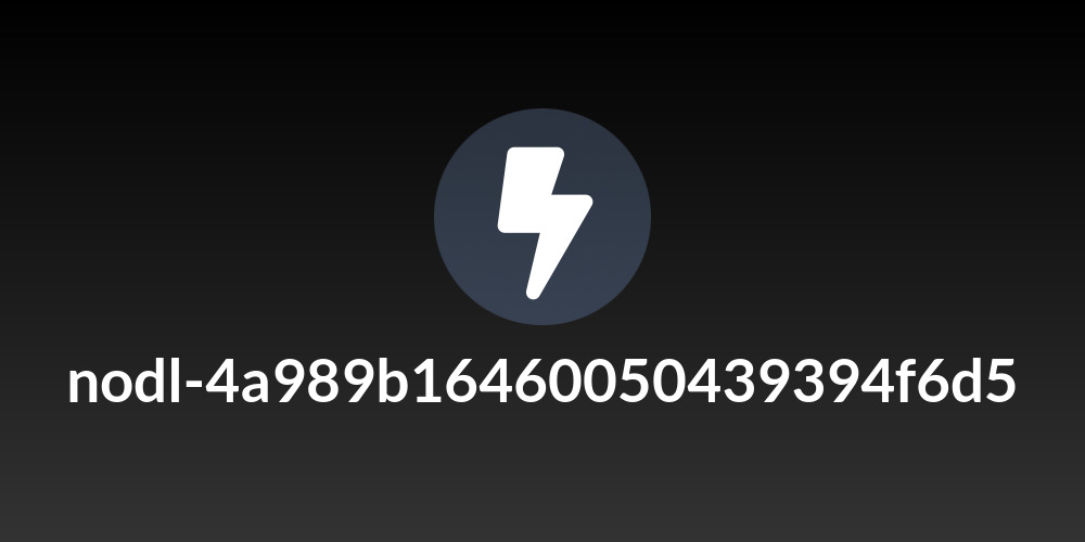 nodl-4a989b16460050439394f6d5