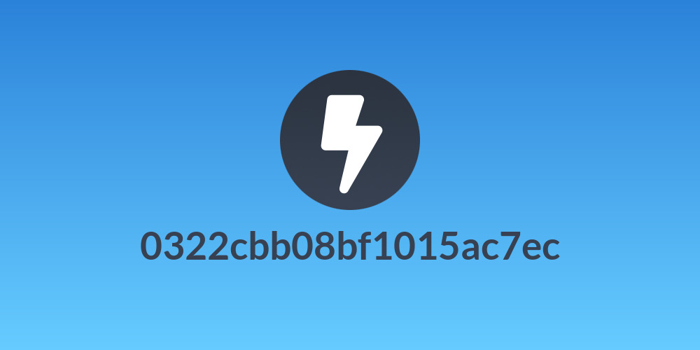 0322cbb08bf1015ac7ec