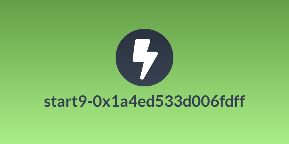 start9-0x1a4ed533d006fdff