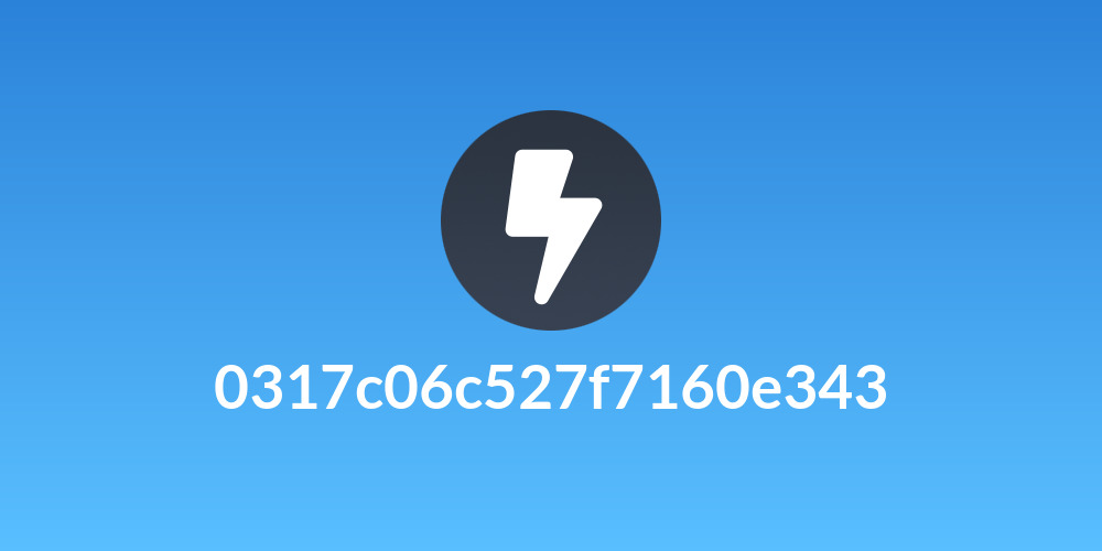 0317c06c527f7160e343