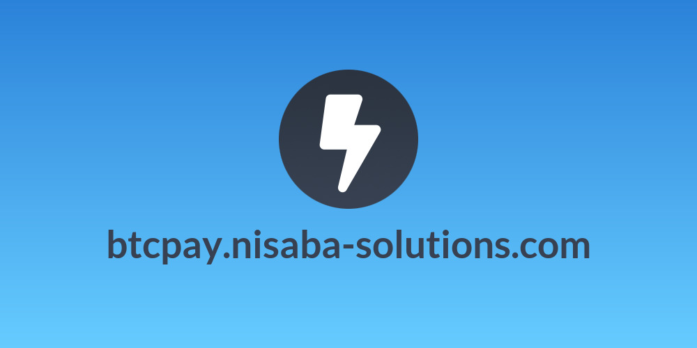 btcpay.nisaba-solutions.com