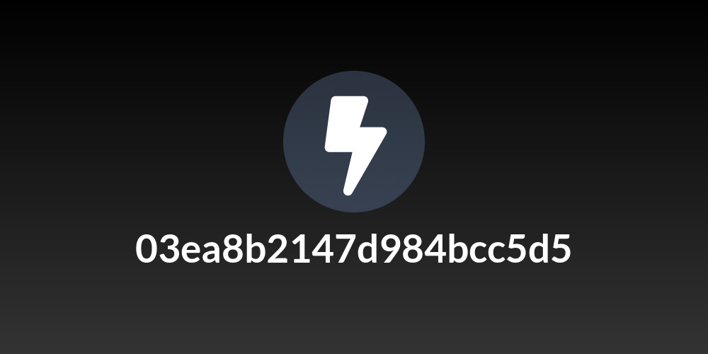 03ea8b2147d984bcc5d5