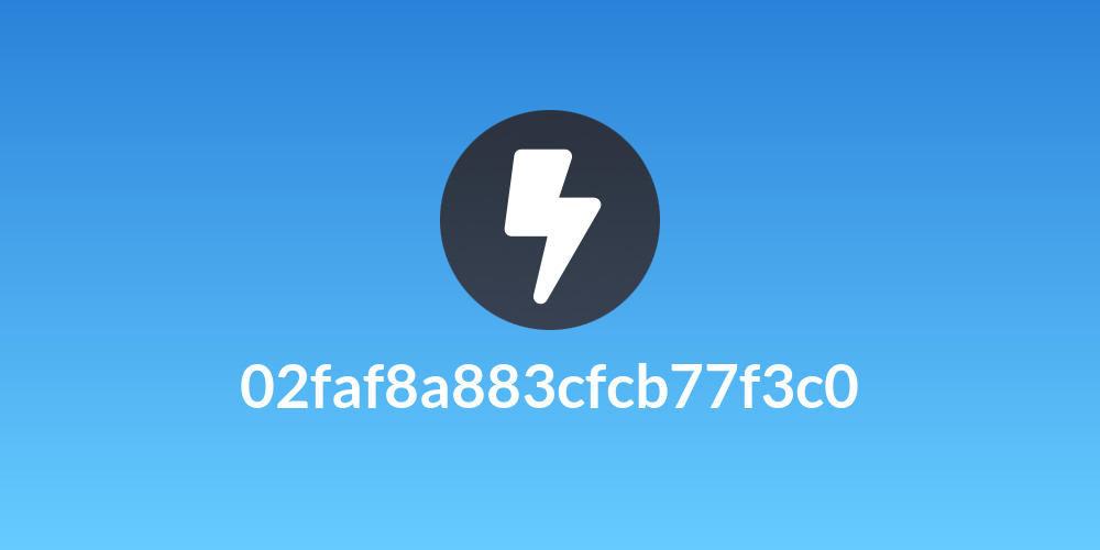 02faf8a883cfcb77f3c0