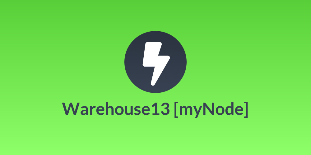 Warehouse13 [myNode]