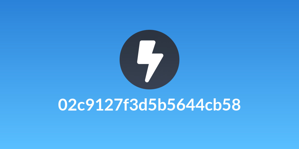 02c9127f3d5b5644cb58