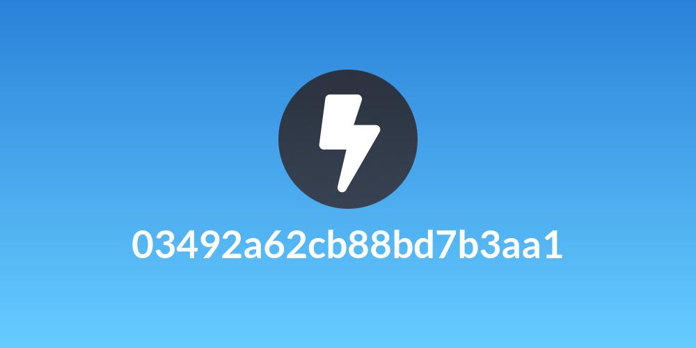 03492a62cb88bd7b3aa1