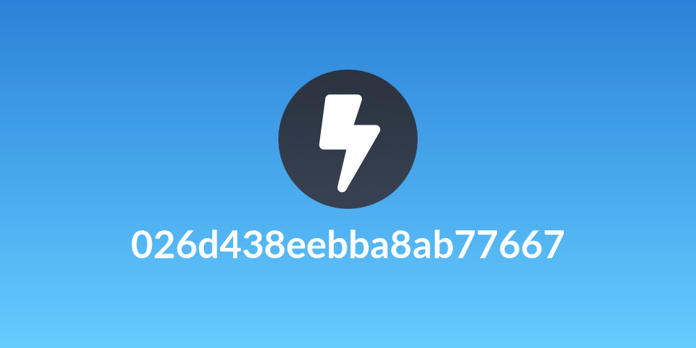 026d438eebba8ab77667