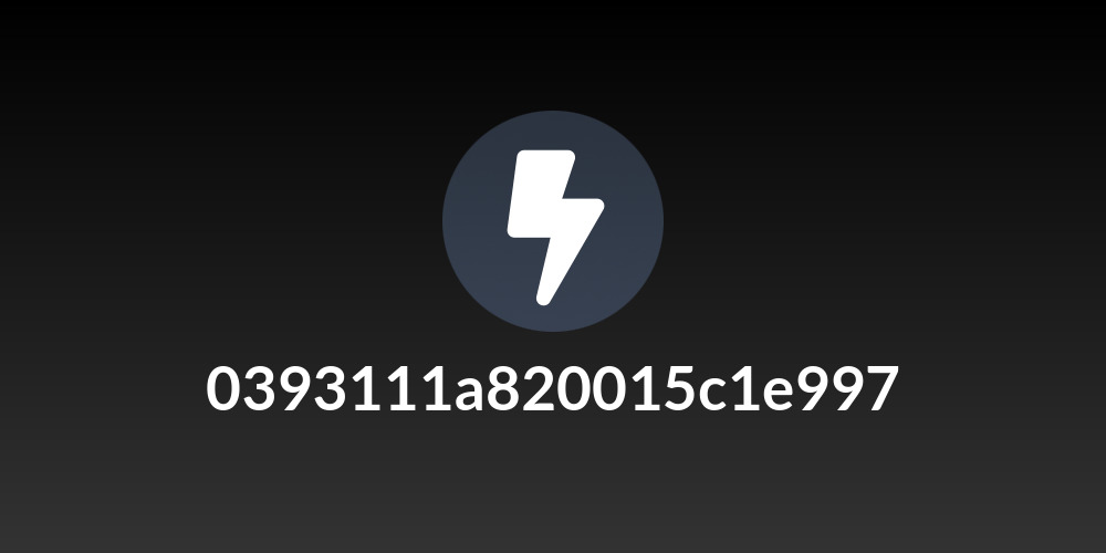 0393111a820015c1e997