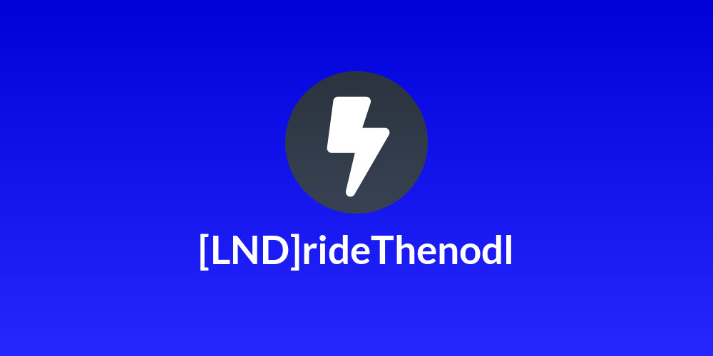 [LND]rideThenodl