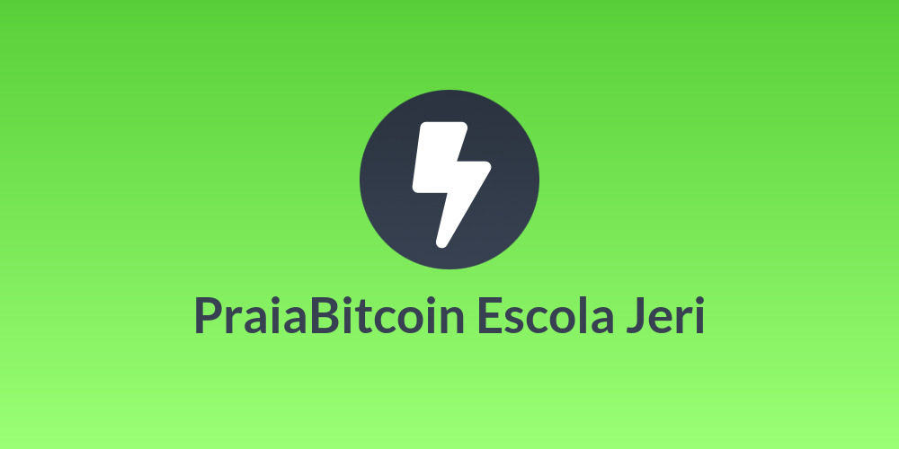 PraiaBitcoin Escola Jeri